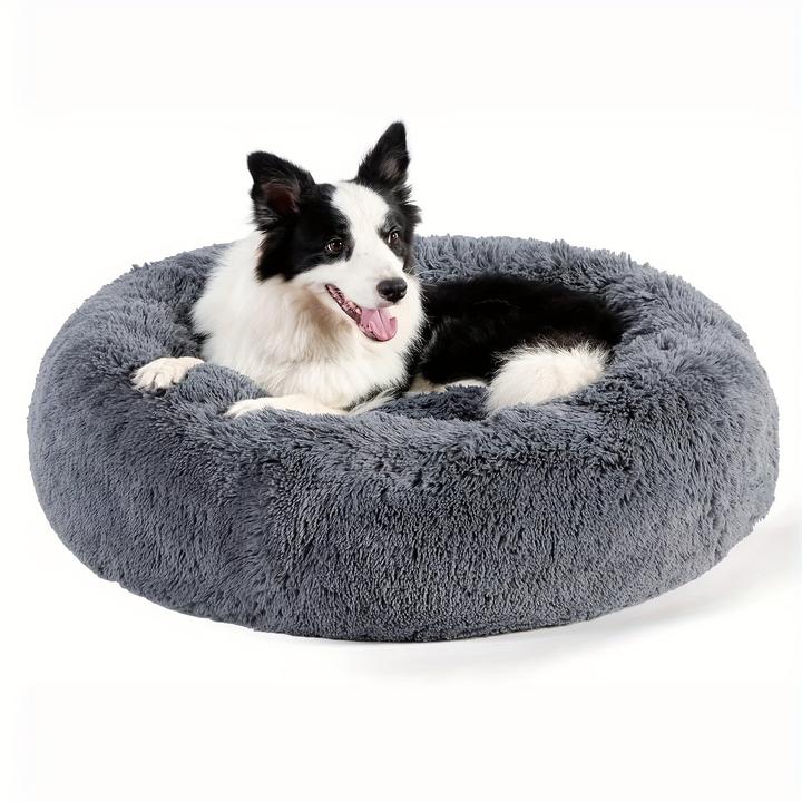 Immagine prodotto Alopini Letto calmante per cani e gatti, ciambella riscaldante e soffice letto rotondo (Cane, Gatto)