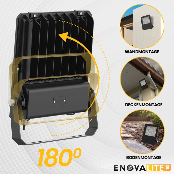 Actual product image Enova ELED 400161 - PRO LED floodlight, 150 W, 19500 lm, 4000 K (19500 lm)