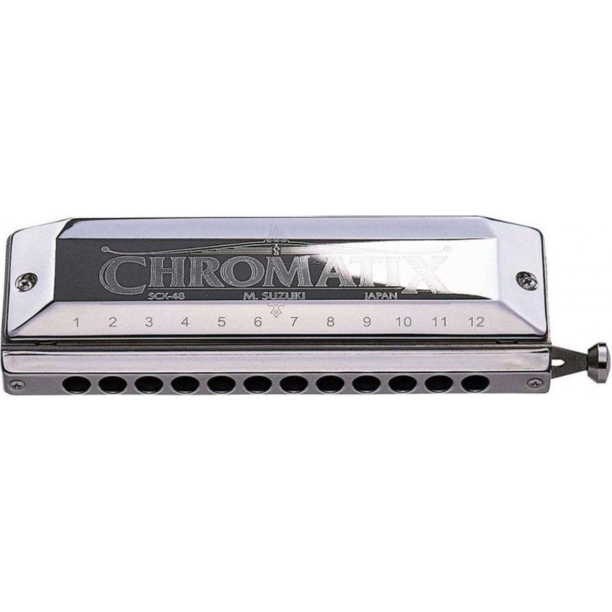 Suzuki Chromatix S-SCX-48-C chromatische mondharmonica C (Mundharmonika, Chromatisch) (2121)