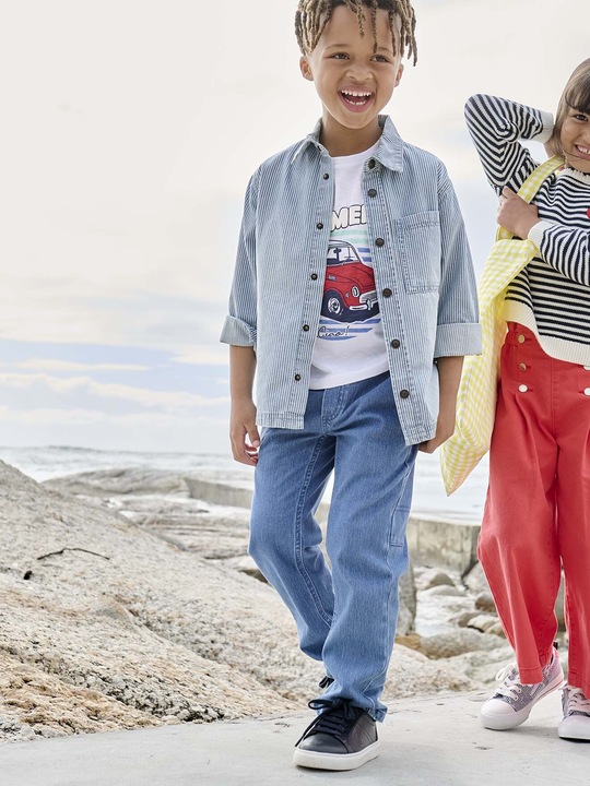 Produktbild Vertbaudet Gestreiftes Jungen Overshirt (140)