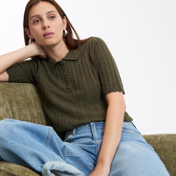 Actual product image La Redoute Collections Pullover mit Polokragen (L)