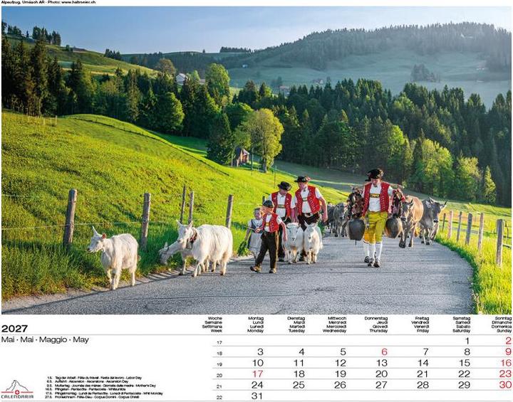 Produktbild Schweiz-Suisse-Svizzera-Switzerland 2027 (40 x 31 cm)