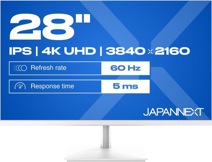 Actual product image Japannext 71,1cm JN-IPS280UHD60F-P-W 16:9 HDMI/DP UHD (3840 x 2160 Pixels, 28")