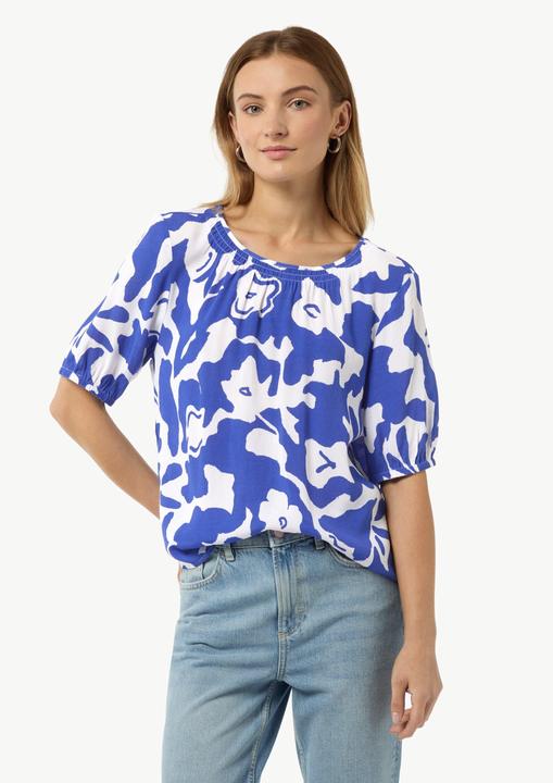 Produktbild Comma Bluse Gemusterte Kurzarmbluse (44)