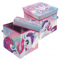 Arditex ZASKA-Einhorn ZK16160 Faltbarer Sitz, Textil, 30 x 30 x 30 cm