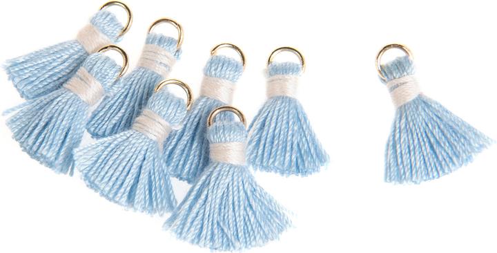 Image du produit Pracht Pompon avec oeillet, 8 pièces, 15 mm (Polyester (PES))