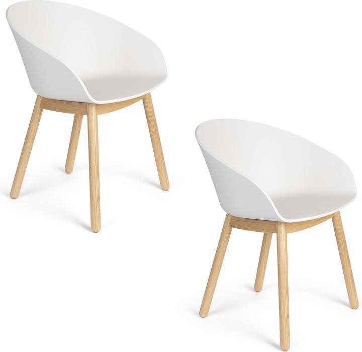 Produktbild Zuiver Void Armchair Oak Milk White