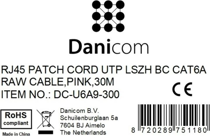 Produktbild Dsit CAT6a Netzwerkkabel 100% Kupfer (CAT6a, 30 m)