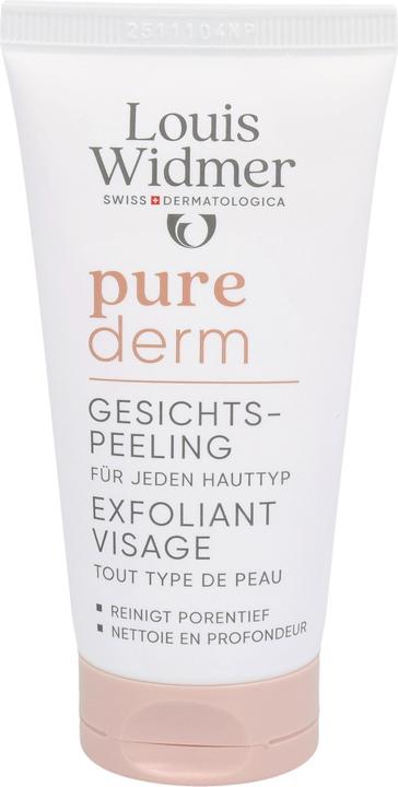 Actual product image Widmer Louis Purederm Gesichtspeeling ohne Parfum 50 ml (Cleansing scrub, 50 ml)