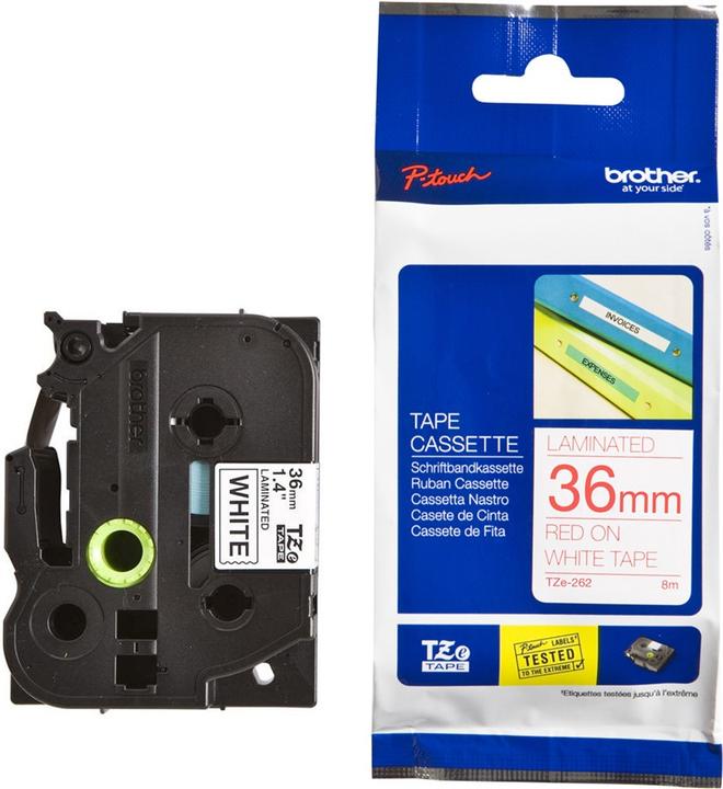 Actual product image Brother P-Touch (3.60 cm, Red)