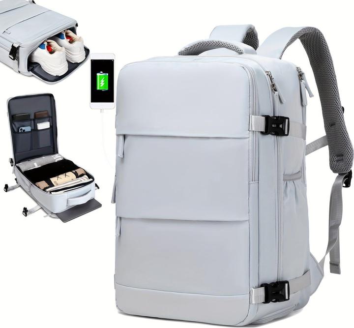 Actual product image Only-Bags.Store Travel Backpack With Shoes Compartment, Large Capacity Business Computer Daypack, Outdoor Travel