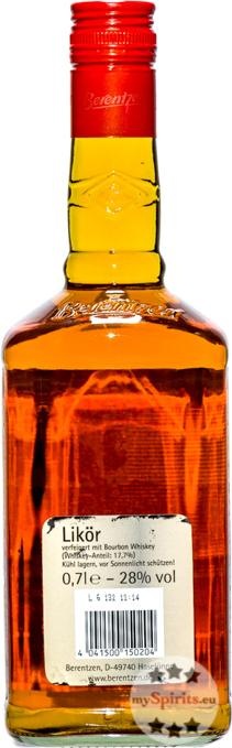Actual product image Berentzen APPLE BOURBON liqueur / (1 x 70 cl)