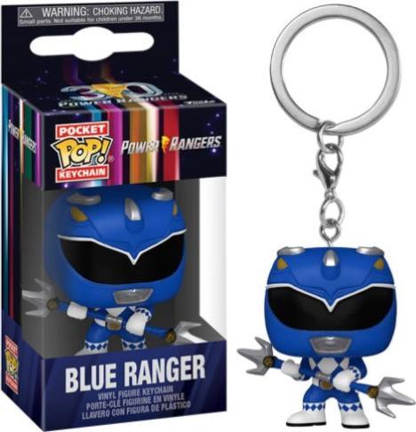 Productafbeelding Funko Power Rangers 30e présentoir porte-clés Pocket POP! Vinyl Blue Ranger 4 cm (1)