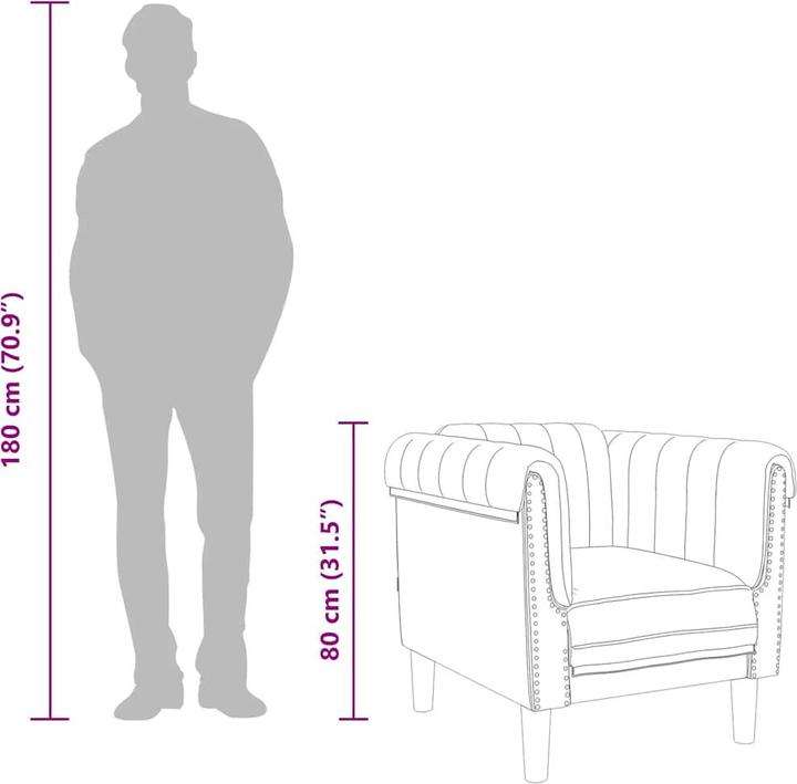 Actual product image vidaXL Sessel