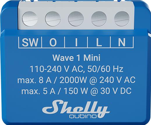 Produktbild Shelly Wave 1 Mini EU LR (Schaltaktor)