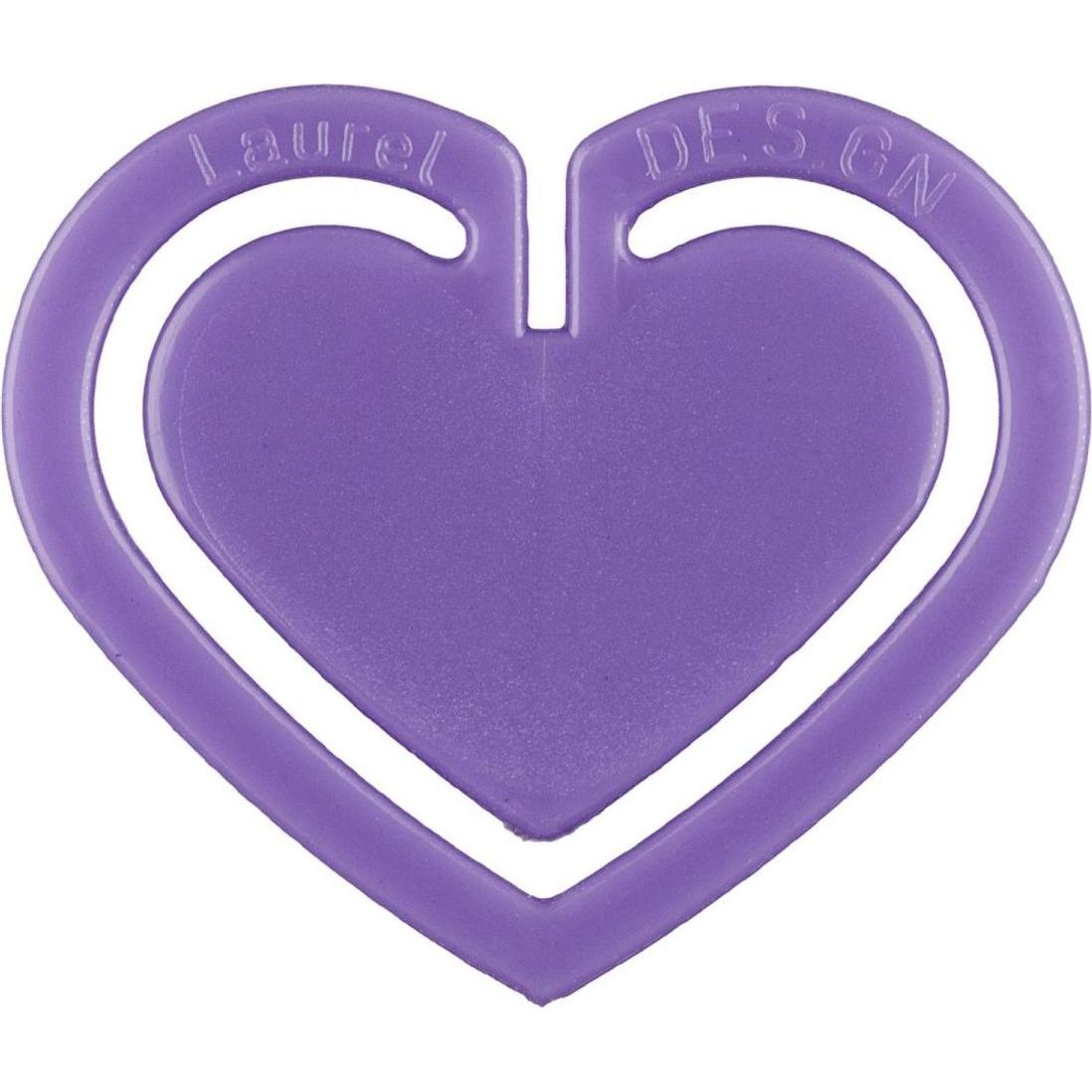 Laurel, Büroklammer, Büroklammern Herzklip 30mm VE=1000 Stück violett (1 x)