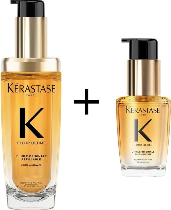 Immagine prodotto Kérastase Set Ricaricabile Olio Originale per Capelli Elixir Ultime (105 ml)