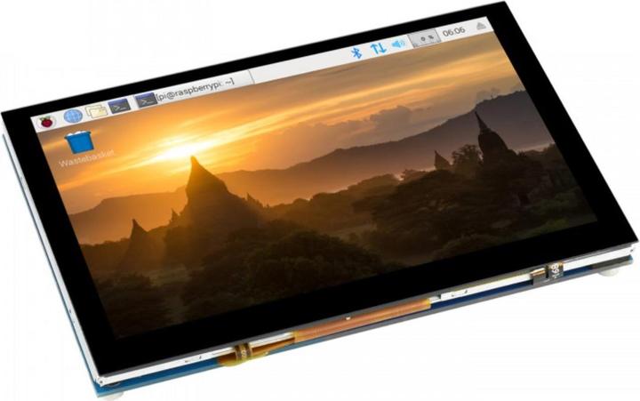Actual product image WaveShare 5inch Capacitive Touch Display for Raspberry Pi, DSI Interface, 800×480
