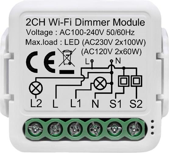 Netplus Smart Dimmer Module 2-channel WLAN (Dimming actuator)
