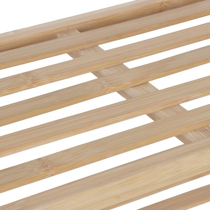 Actual product image Relaxdays Schuhregal Bambus 2 Ebenen