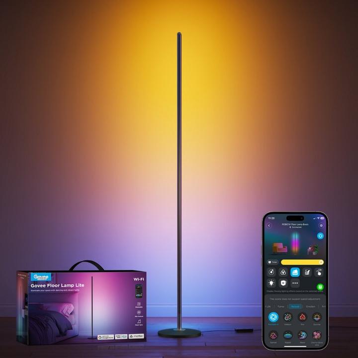 Actual product image Govee RGBICW Floor Lamp With Matter, H8076C13 (2200 lm)
