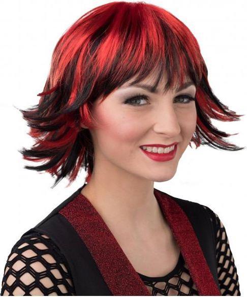 Actual product image Orlob Wig red-black short