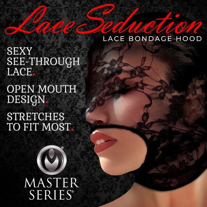 Image du produit Master Series Lace Seduction Lace Bondage Hood