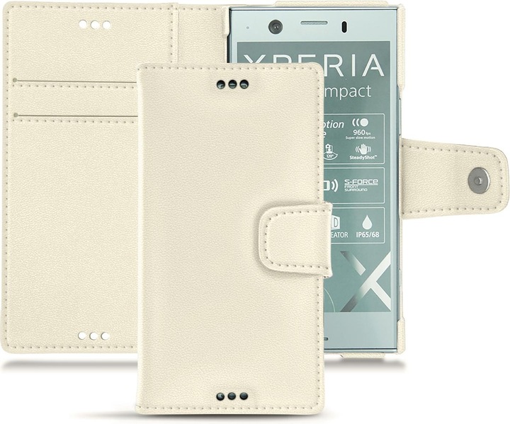 Noreve Lederschutzhülle Wallet (Sony Xperia XZ1 Compact)