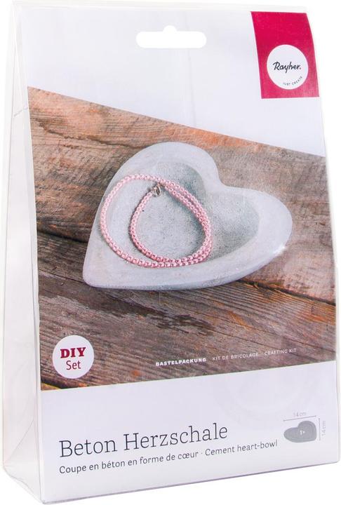 Actual product image Rayher Heart concrete shell