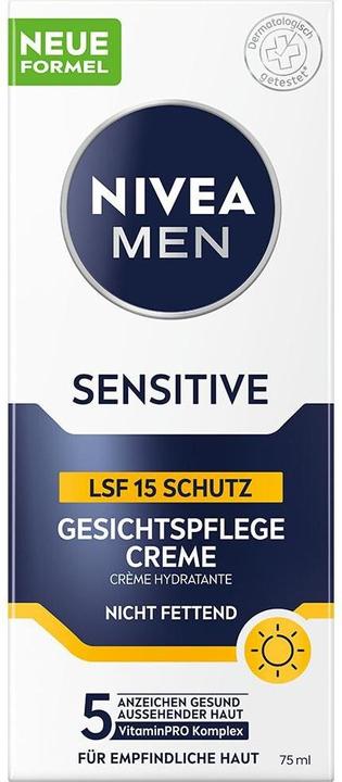 Produktbild NIVEA MEN Sensitive (75 ml, Tagescreme, SPF 15)