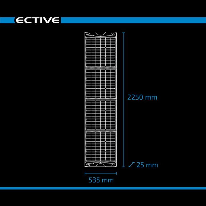 Actual product image Ective MSP 200 SunDock foldable solar panel 200W solar bag (200 W, 9.50 kg)