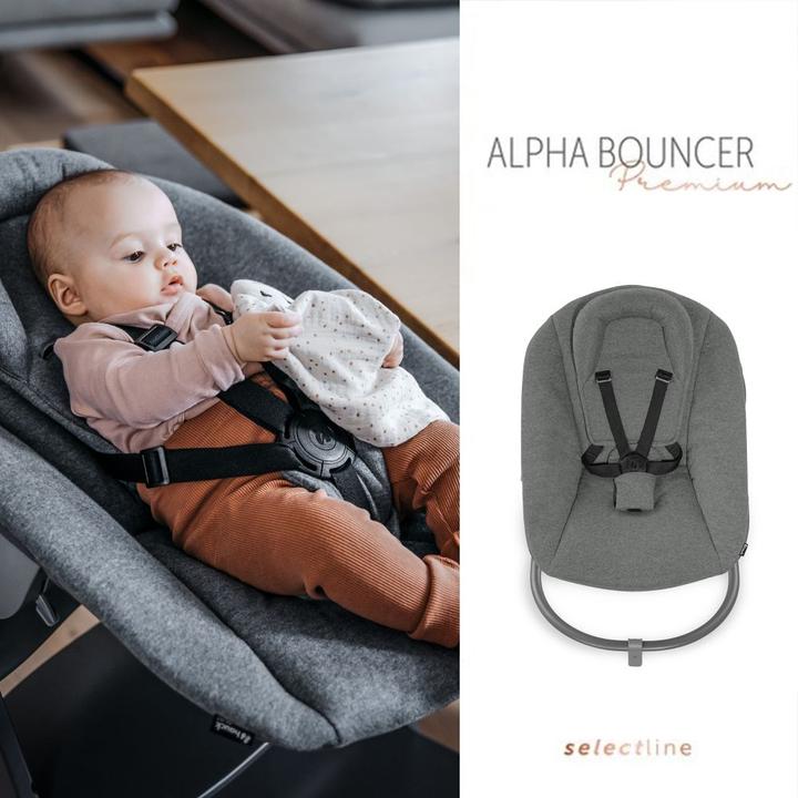 Actual product image Hauck Highchairs Alpha Plus Natural 4-piece Newborn Set - Highchair + 2in1 (Stair high chair)