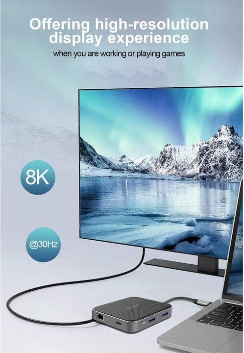 Actual product image Acer 7-in-1 USB 4 Dongle (USB-C, 7 ports)