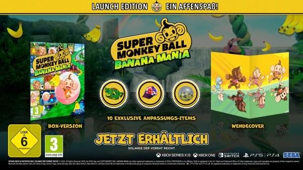 Actual product image Sega Super Monkey Ball: Banana Mania - Launch Edition (PS4, Multilingual)