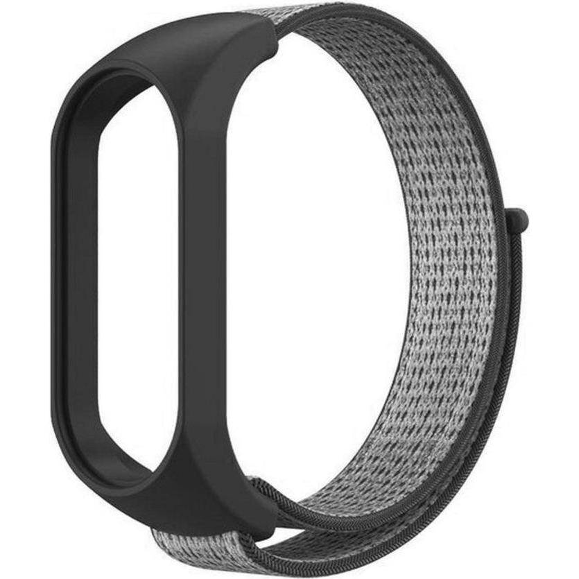 OEM Strap Nylon strap for XIAOMI Mi Band 5 / 6 / 7 grey (19) (Nylon), Cinturini per orologi, Grigio