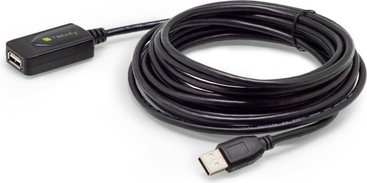 Produktbild Techly USB2.0 Aktives Verlängerungskabel, 20 m Dieses aktive USB-Kabel verlängert und verstärkt das Signal (20 m, USB 2.0)