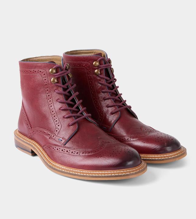 Image du produit Joe Browns Red Leather Brogue Boots (43)