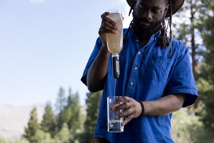 Image du produit LifeStraw Bouteille Peak Squeeze 1L (bleu)