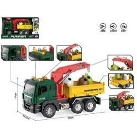 MADE Auto-Müllwagen-Container mit Kran 1:10 Licht/Diff