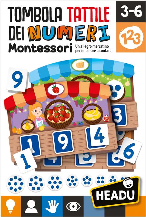 Actual product image Headup Games Tombola Tattile dei Numeri Montessori