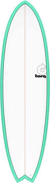 Actual product image Torq Surfboard Epoxy TET 6.6 MOD Fish Seagreen (6'6")