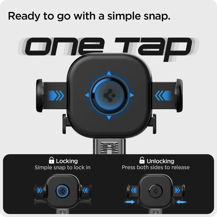 Immagine prodotto Spigen Supporto per auto UTS12 Onetap Supporto universale per auto con presa d'aria nero