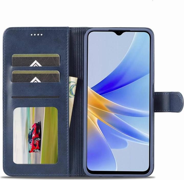 Image du produit LC.Imeeke OPPO A58 5G / A78 5G - Etui en cuir bleu (Oppo A78 5G)