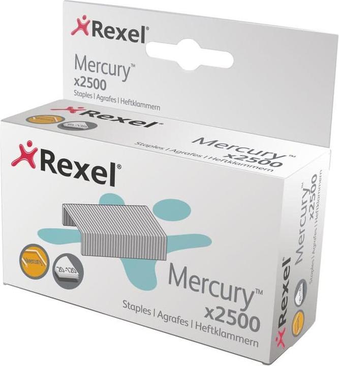 Image du produit Rexel Agrafes Mercury pour l'agrafeuse Mercury en acier galvanisé, contenu : 2.500 pièces (2500 x)