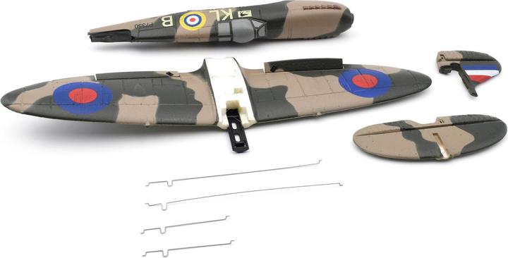 Produktbild Modster MDX Spitfire MK II 400mm: Rumpf + Motor + Tragfläche + Höhenleitwerk + Anlenkungsdrähte