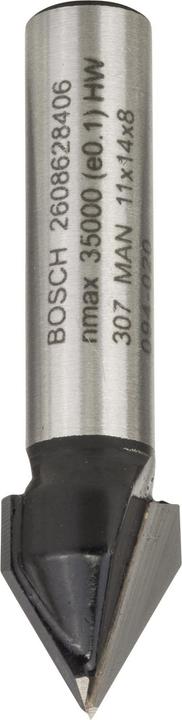 Image du produit Bosch Professional Zubehör Fraise à rainurer en V, 8 mm, D1 11 mm, L 14 mm, G 45 mm, 60