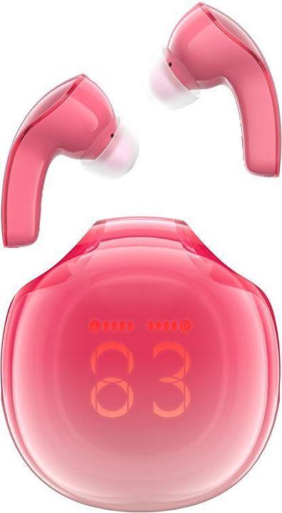 Actual product image Acefast Earphones TWS T9, Bluetooth 5.3, IPX4 (pomelo red) (ANC, 6.50 h, Wireless)
