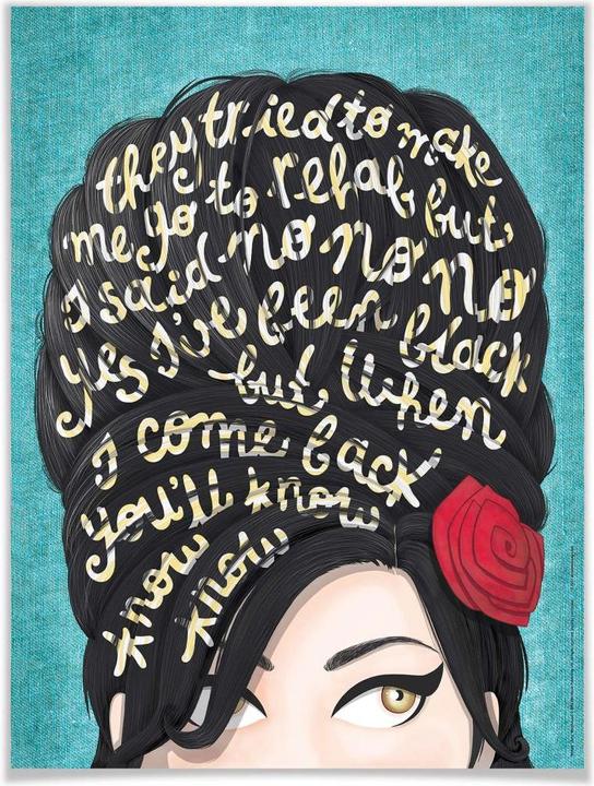 Image du produit Trenddeko Tohmé - Amy Winehouse : Réadaptation (80 x 100 cm)