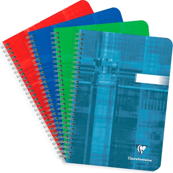 Image du produit Clairefontaine Cahier à spirales (A5, Quadrillé, Couverture souple)