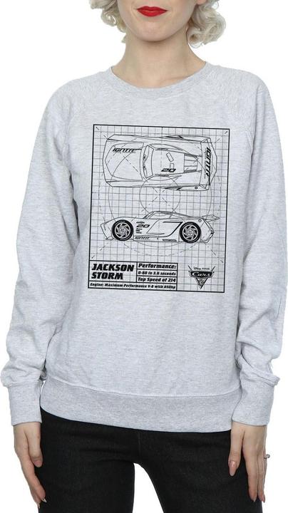 Produktbild Disney Cars Jackson Storm Blueprint Sweatshirt (M)